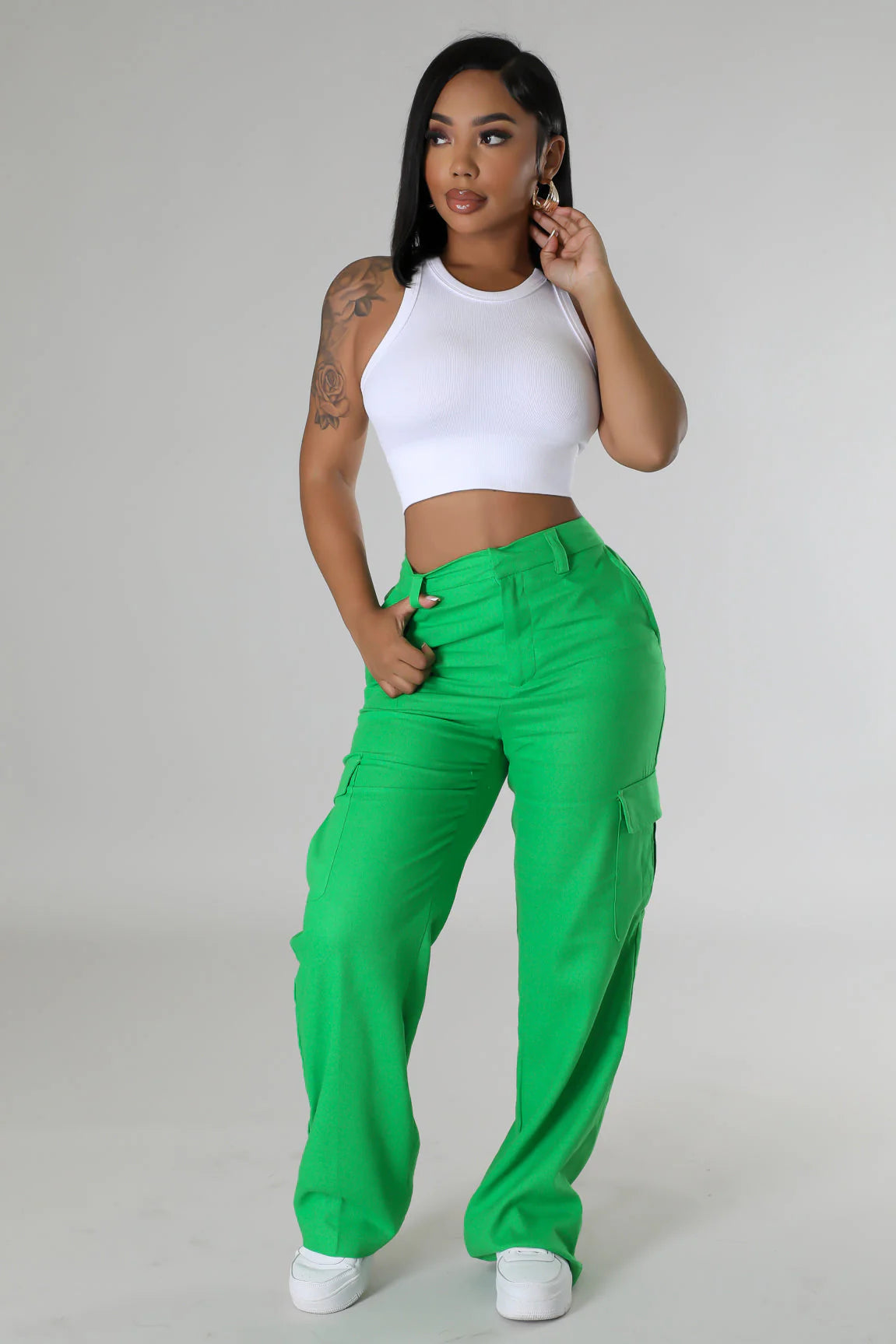 Aurora Seamless Crop Top: White