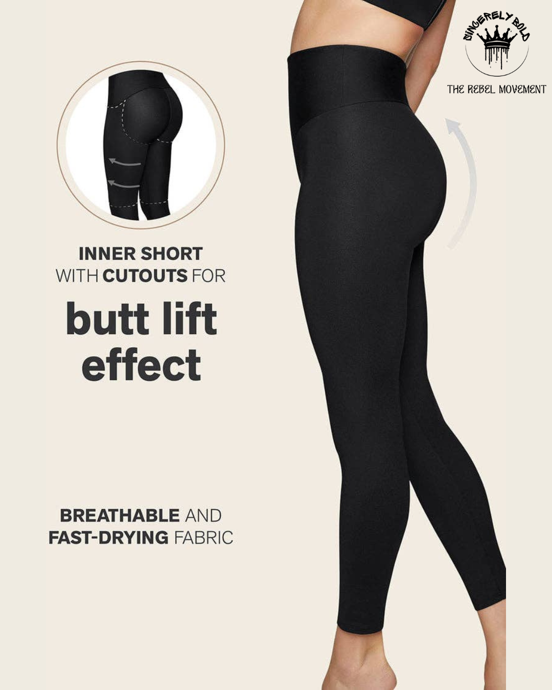 Brianne High Rise Butt Lifting Leggings