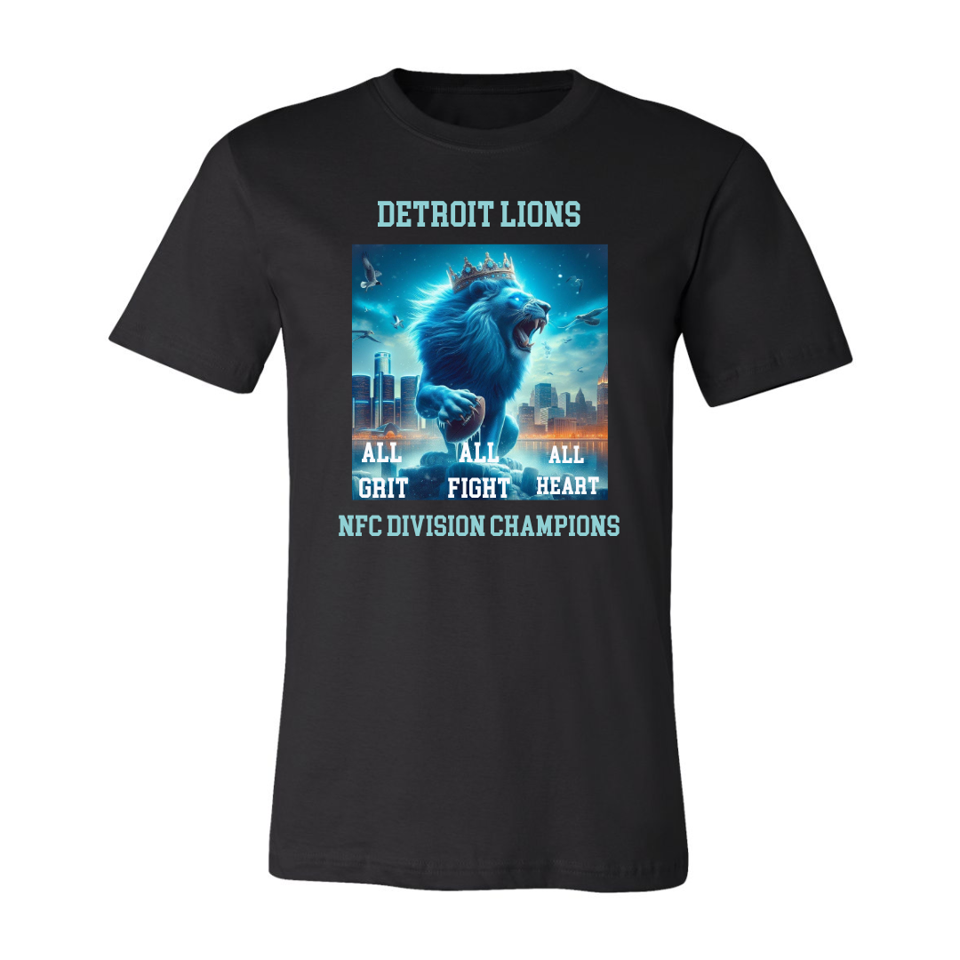Detroit Lions NFC Champion Tee- Black