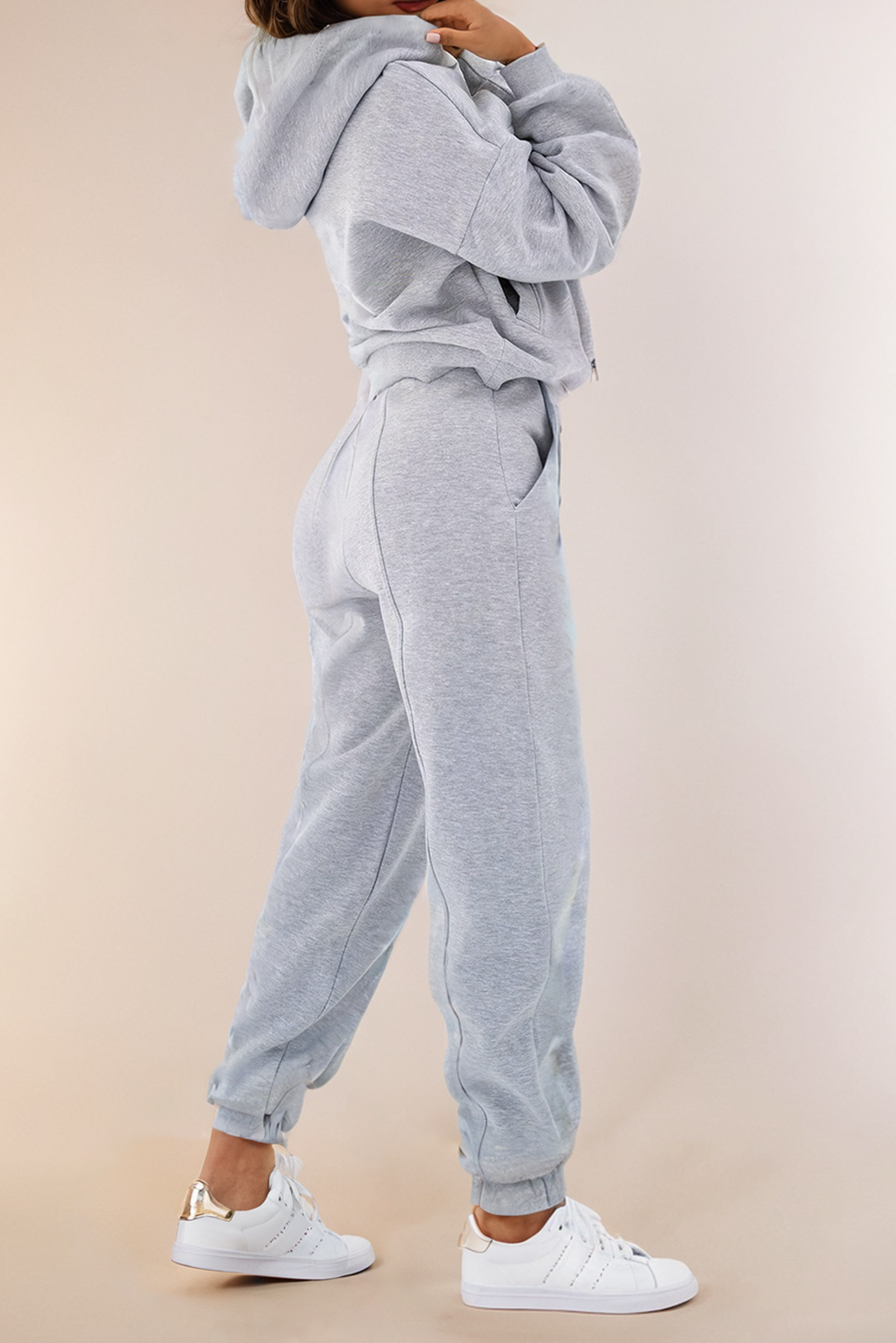 Brianna Jogger Set: Gray