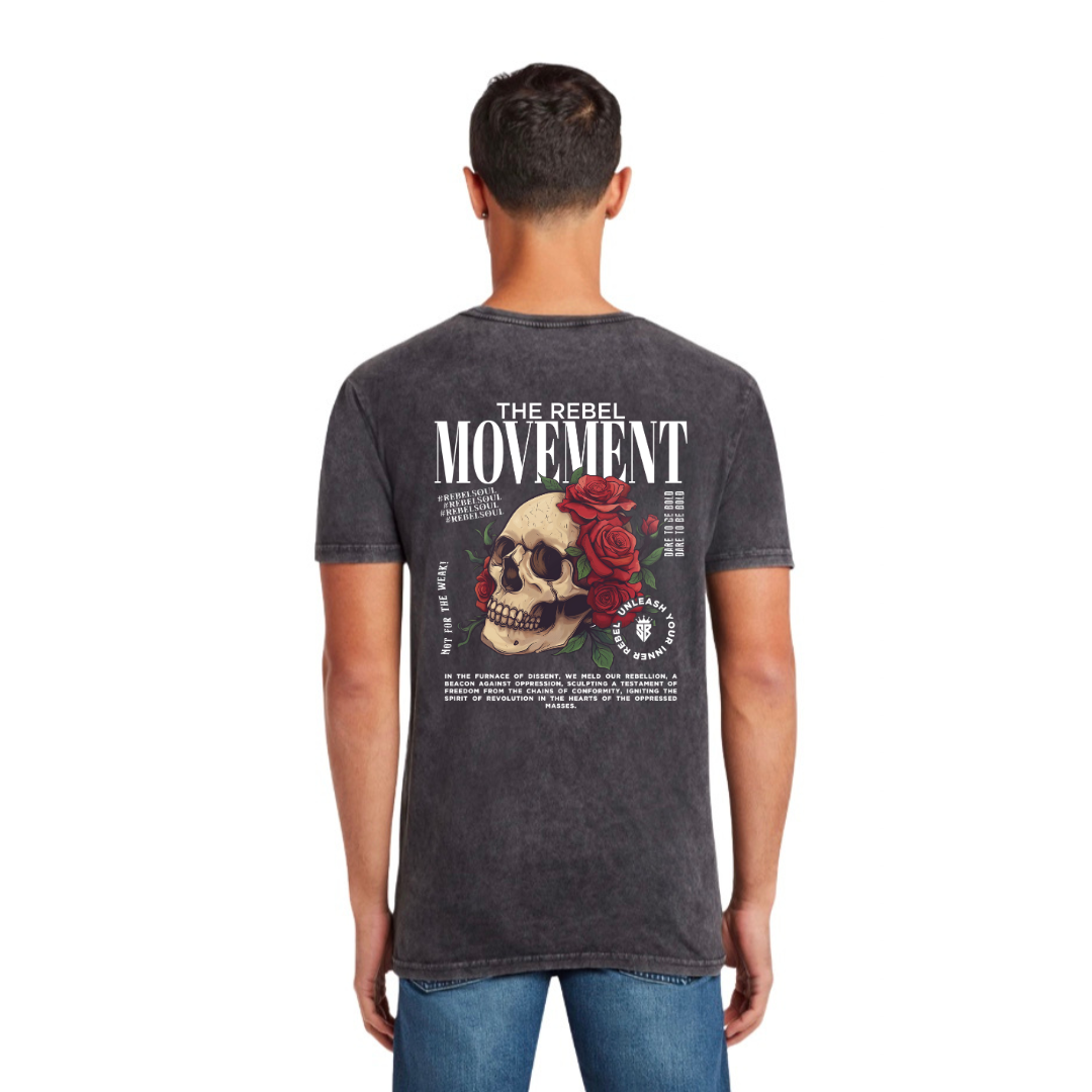The Rebel Movement Tee- Black Mineral