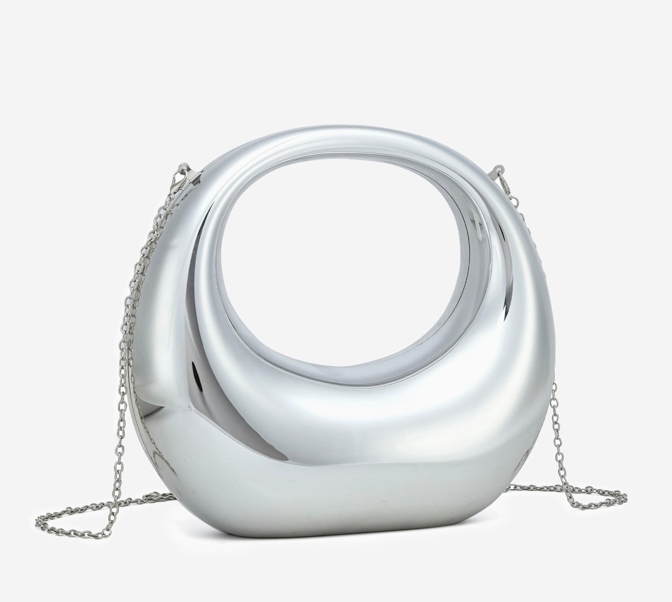 Uptown Girl Metallic Clutch