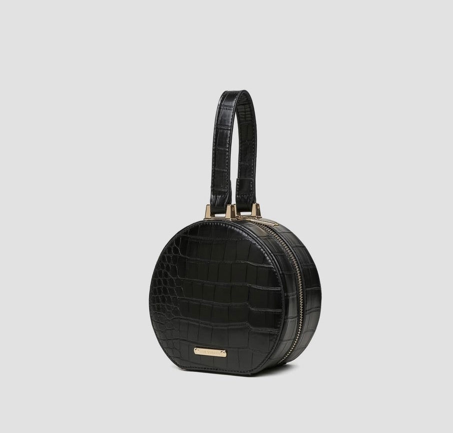 Olivia Top Handle Purse- Black