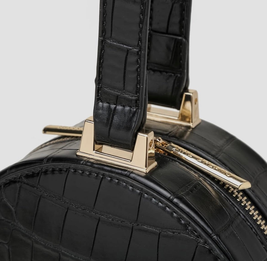 Olivia Top Handle Purse- Black
