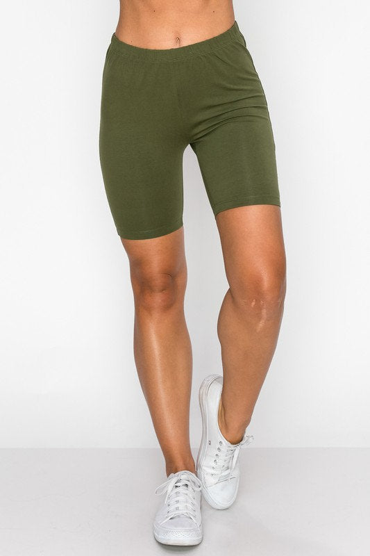 "Gotta Have It" Biker Shorts- Olive Green