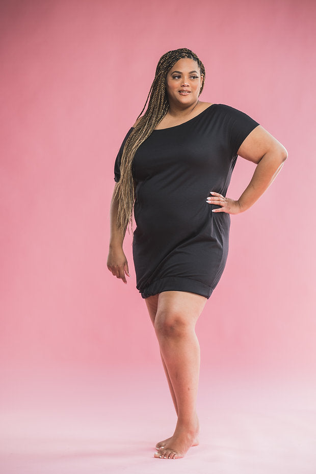 "In a Daze" Off the Shoulder Dress (Curvy)