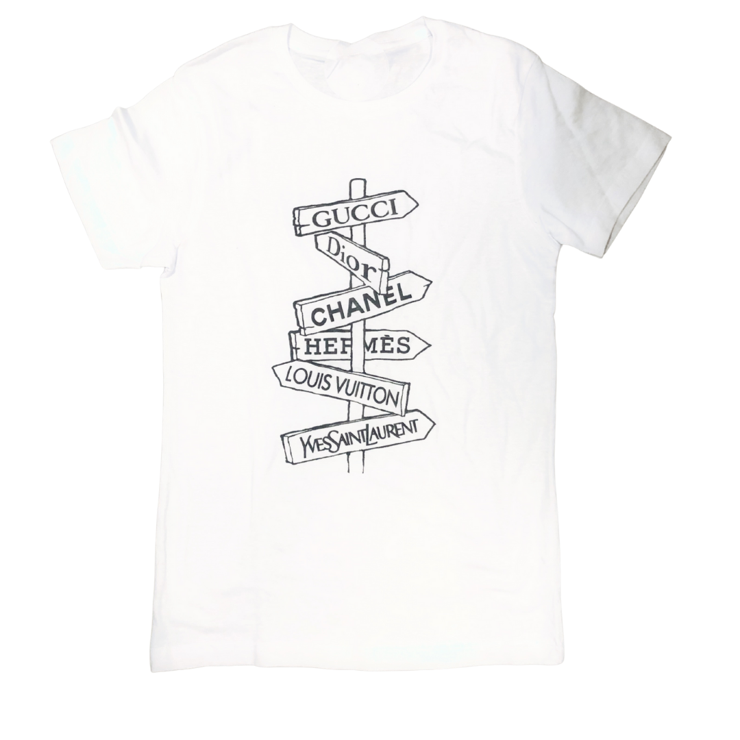 White Printed T-Shirt