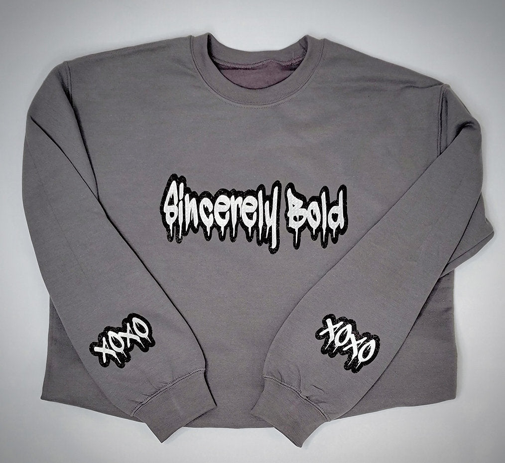 SB Drip Crewneck- Charcoal Grey