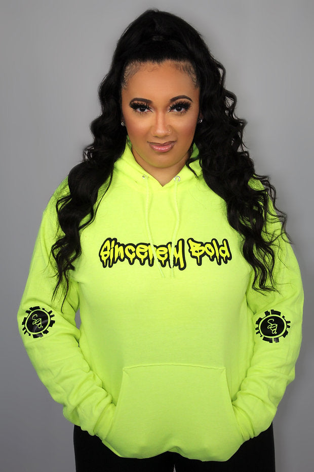 SB Drip Hoodie- Safety Green