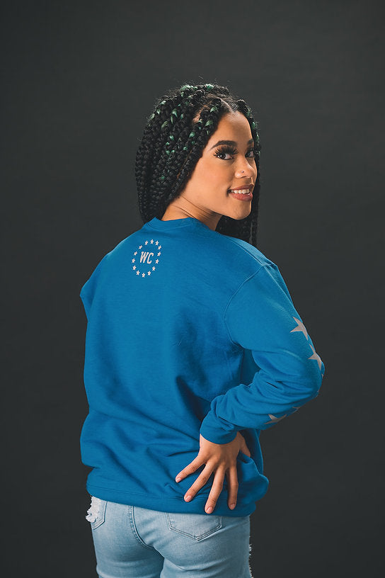 Wanted Couture Crewneck- Blue
