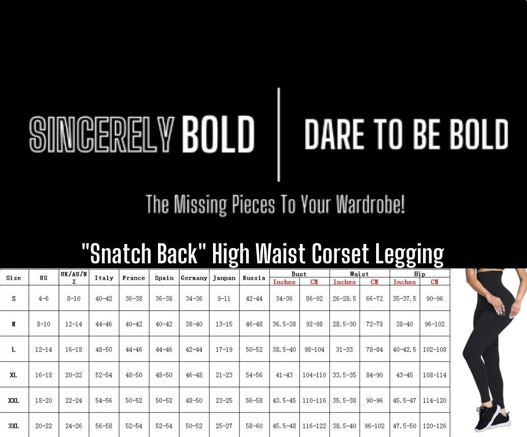 "Snatch Back" High Waist Corset Legging