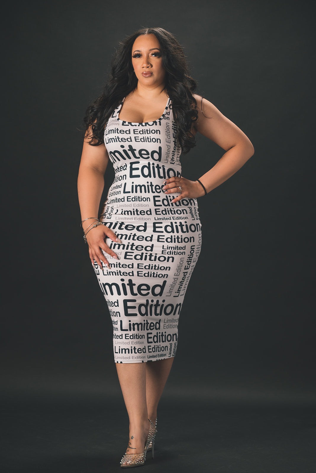 bold bodycon dress Women's Plus Size Bold Lines Bodycon Dress - Yellow