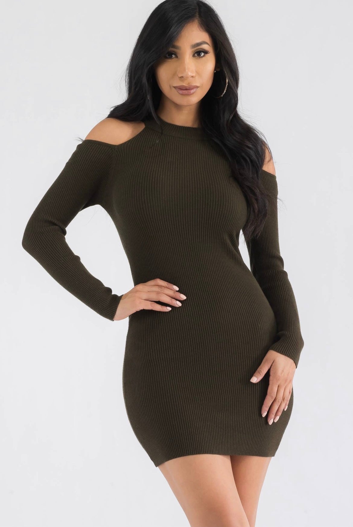 Ribbed Mini Dress