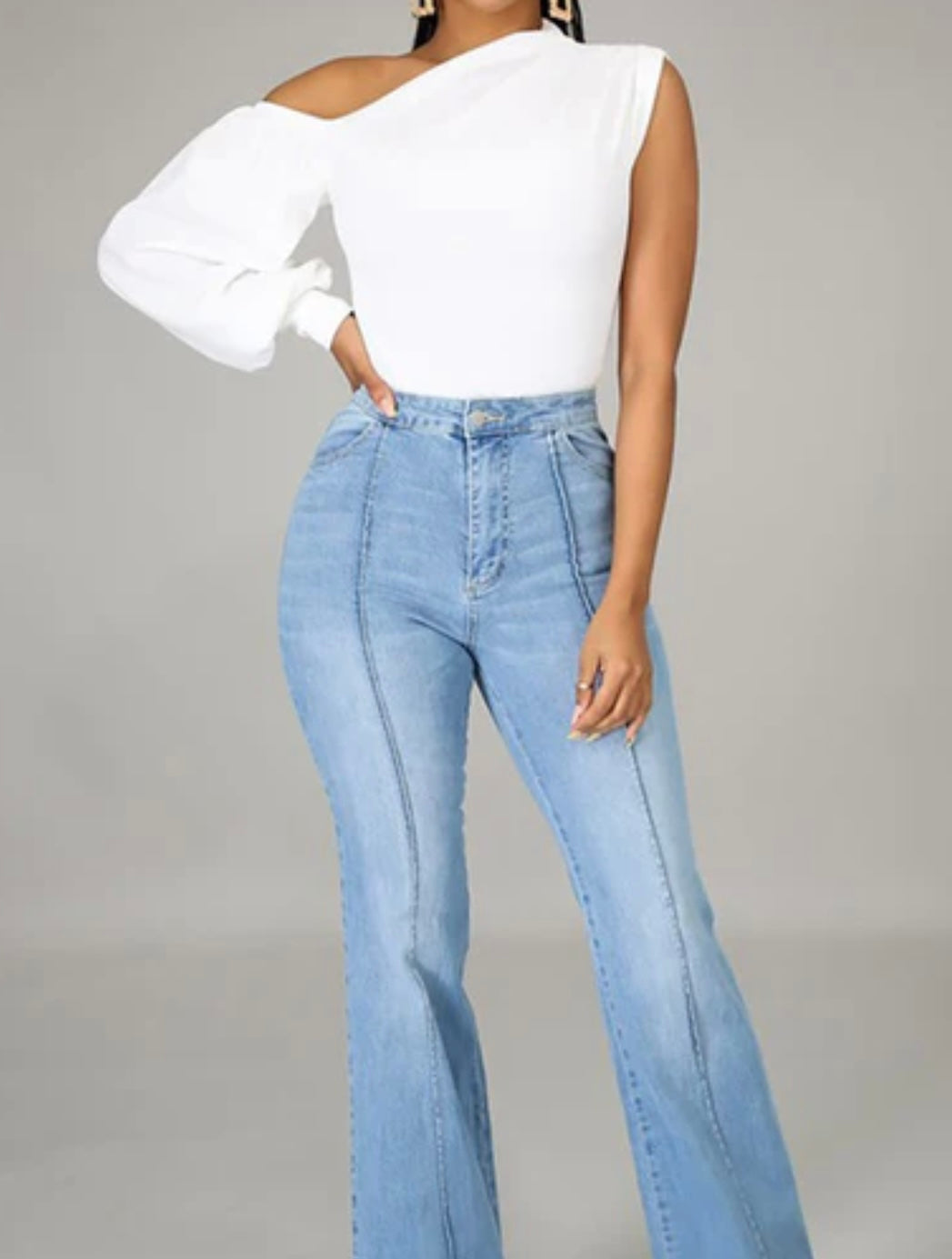 "High Expectations" One Shoulder Top