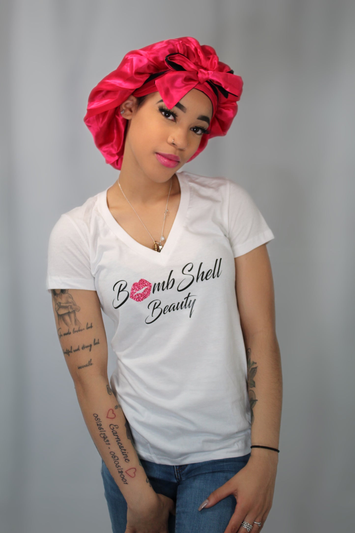 Satin Tie Bonnet