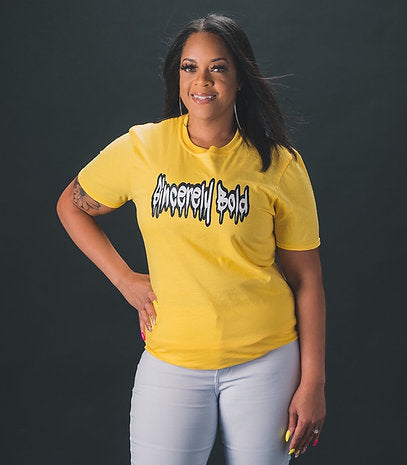 SB Drip Tee- Yellow