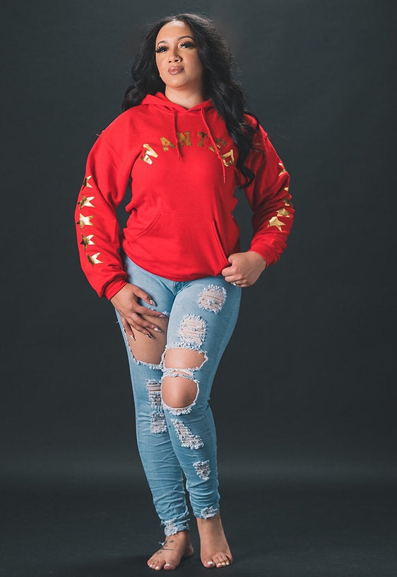 "Most Wanted "Couture Hoodie- Red