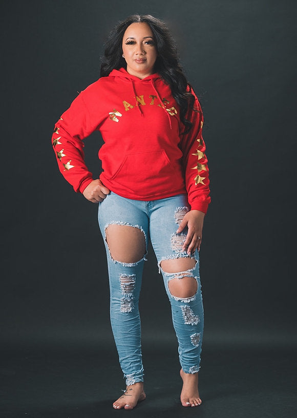 "Most Wanted "Couture Hoodie- Red