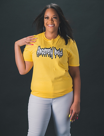SB Drip Tee- Yellow