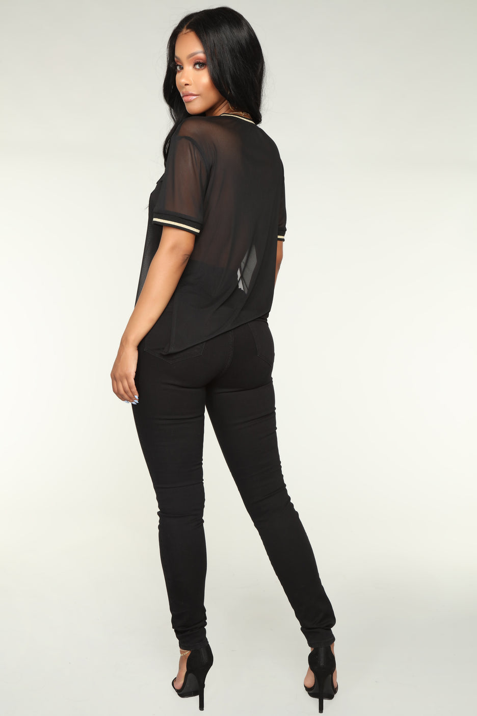 Stella High Waist Skinny Jeans- Black