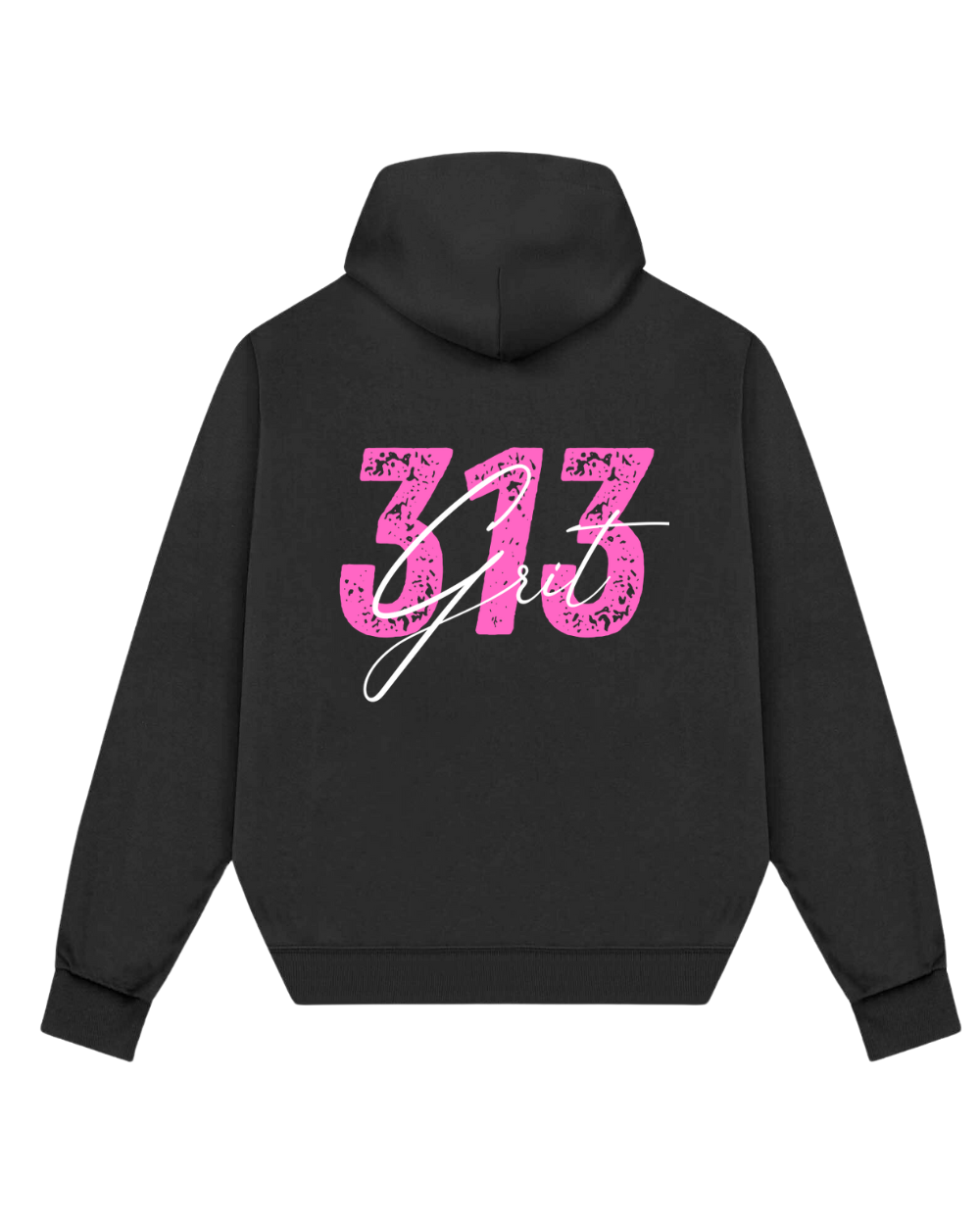 Detroit Grit Hoodie- Pink