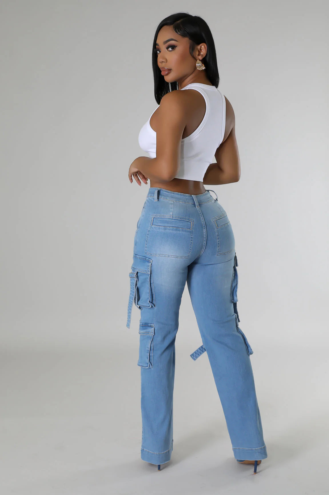 Aurora Seamless Crop Top: White