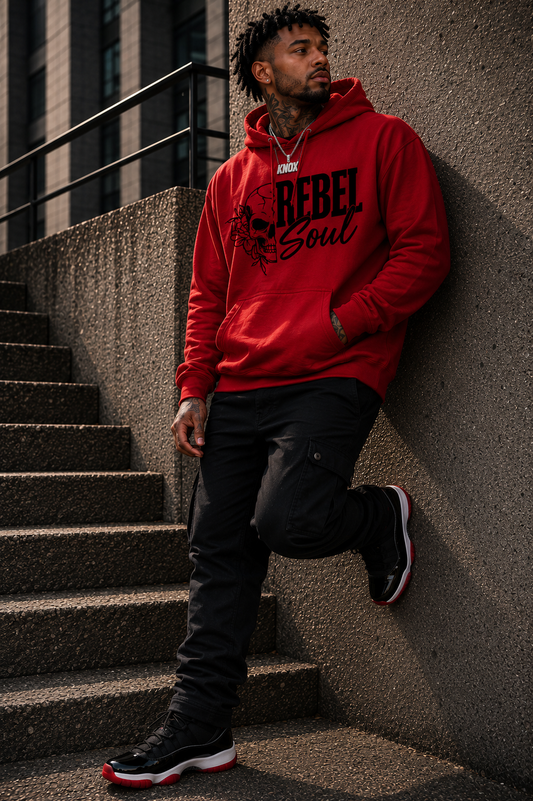 Rebel Soul Hoodie- Red