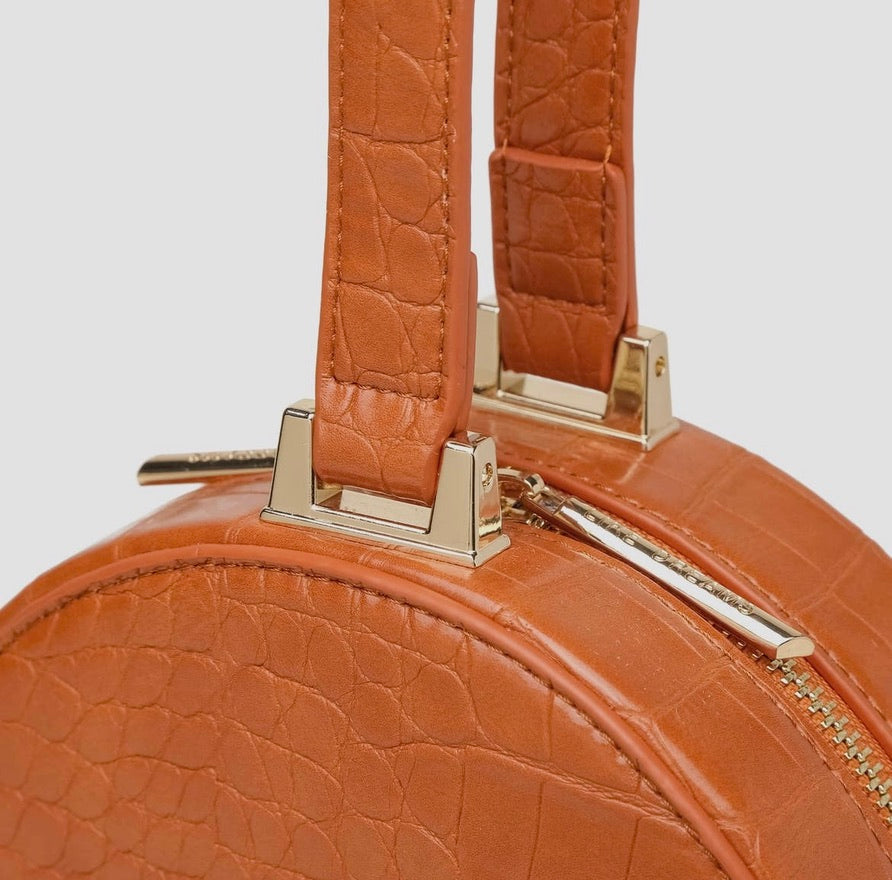 Olivia Top Handle Purse- Burnt Orange