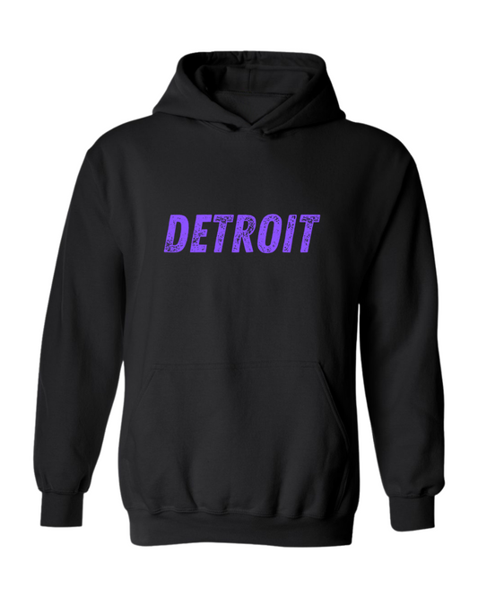 Detroit Grit Hoodie- Purple