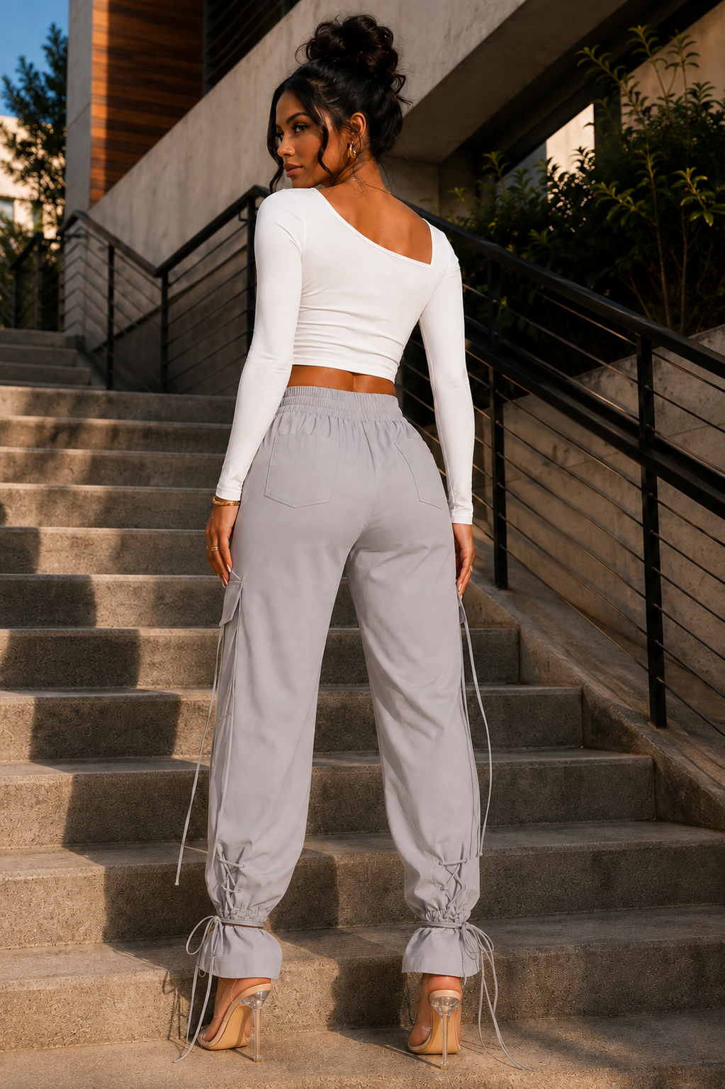 Mona Lace-Up Joggers