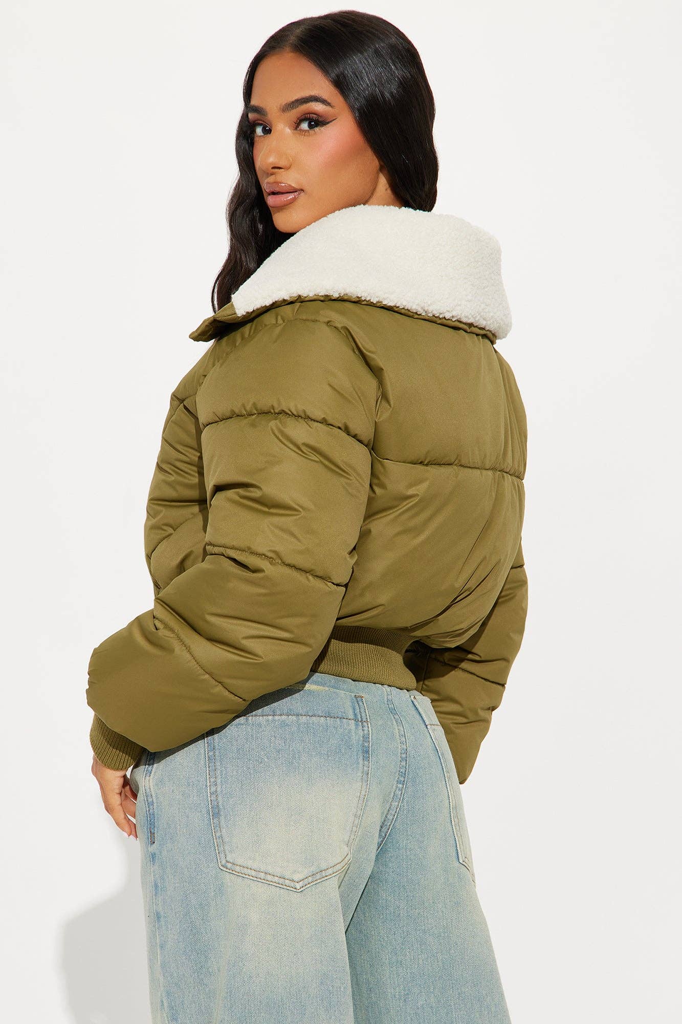 Stormie Sherpa Collar Puffer Jacket