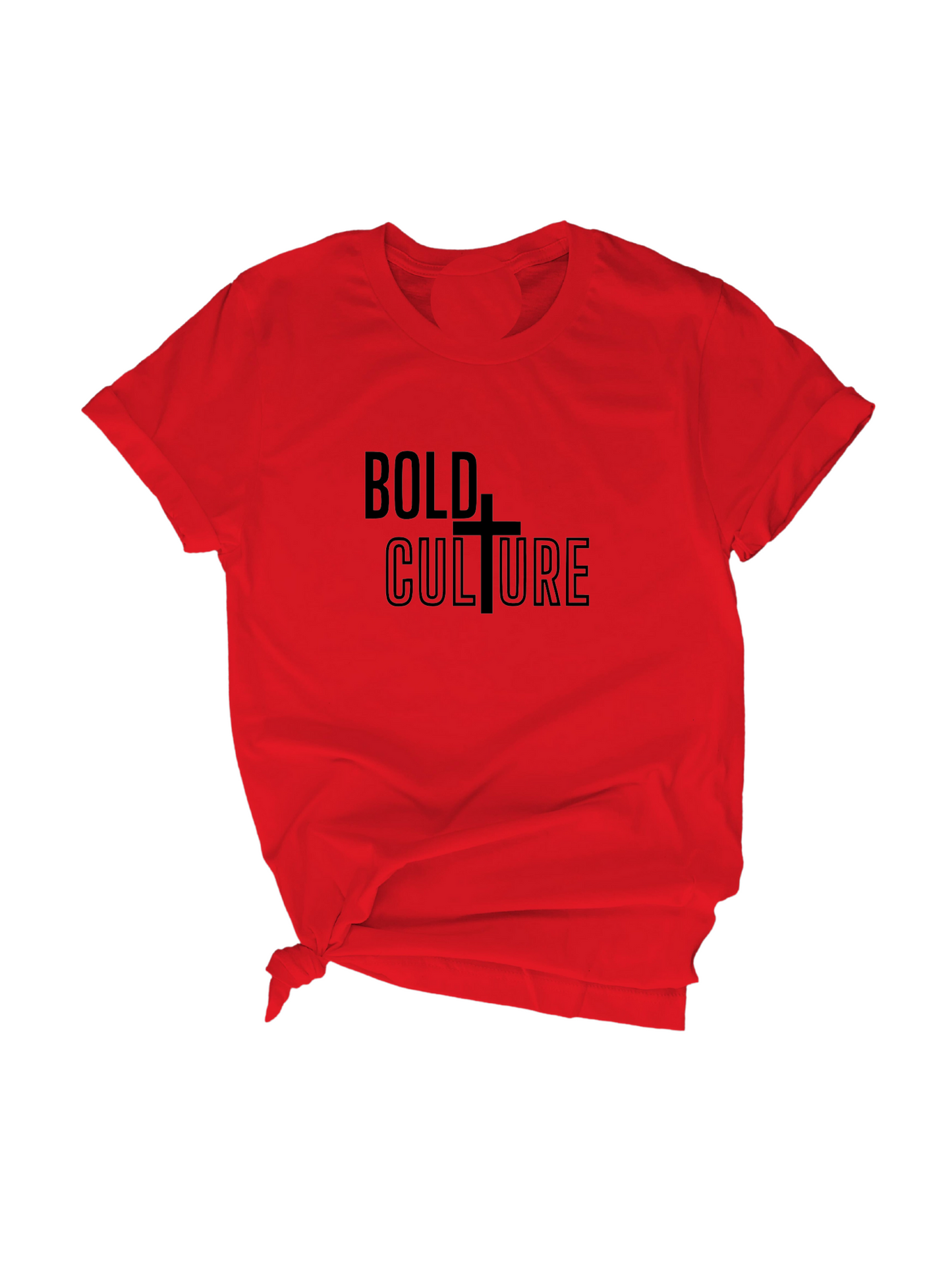 Bold Culture Tee- Red